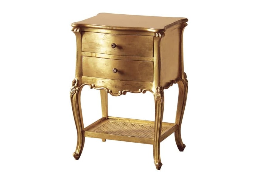 Barokový nočný stolík Roi Gilt 71cm zlatý