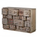 Štýlová drevená komoda Downey s abecedou 137cm