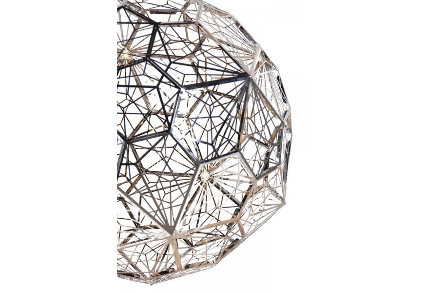 Dizajnová závesná LED lampa Norwalk okrúhleho tvaru s kovovou konštrukciou