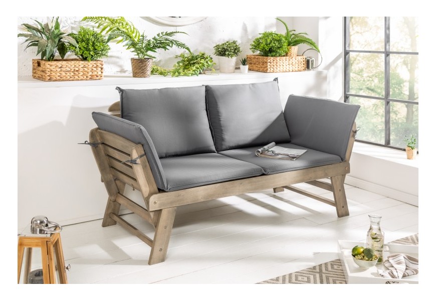 Vidiecka záhradná lavica Yonkers 152cm z masívu