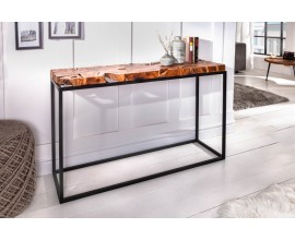 Industriálna konzola Basildon 115cm z teakového dreva