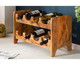 Masívna vinotéka Bodega 54cm z mangového dreva