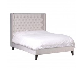 Chesterfield luxusná posteľ Tulsa II 145cm v bielej farbe