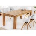Masívny jedálenský stôl Linton v prírodnom odtieni dubového dreva 160cm