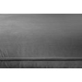 Moderná rohová sedačka Ribble v sivom zamatovom poťahu 260cm