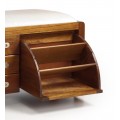 Koloniálna luxusná lavica s botníkom Flash z masívneho dreva mindi 125cm