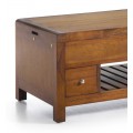 Koloniálny luxusný konferenčný stolík Flash z masívneho dreva mindi 110cm