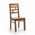 Luxusná masívna stolička Ohio Flash v koloniálnom štýle z dreva mindi 98cm