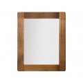 Štýlové nástenné zrkadlo Flash z masívneho dreva mindi 100cm