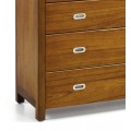 Koloniálna štýlová komoda Flash z masívneho dreva mindi s ôsmymi zásuvkami 110cm 