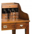 Koloniálny luxusný písací stôl so sekretárom Flamingo z masívneho mahagónového dreva 106cm