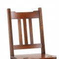 Koloniálna skladacia stolička Flamingo z masívneho mahagónového dreva 90cm