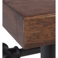 Industriálny konferenčný stolík HIERRO z masívneho dreva s kovovou konštrukciou 120cm