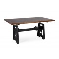 Industriálny jedálenský stôl HIERRO z masívneho mangového dreva s kovovou konštrukciou 160cm