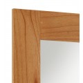 Masívne nástenné hranaté zrkadlo MADHU s rámom z dreva mindi 100cm 