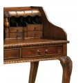 Rustikálny chippendale písací stolík M-VINTAGE z masívneho mahagónového dreva 105cm