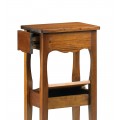 Koloniálny telefónny stolík M-Vintage z masívneho mahagónového dreva hnedej farby 74cm 