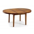 Okrúhly rozkladací jedálenský stôl Star z dreva rozkladací 170cm