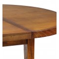 Okrúhly rozkladací jedálenský stôl Star z dreva rozkladací 170cm