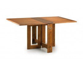 Rozkladací jedálenský stôl Star z dreva mindi hnedej farby 165cm