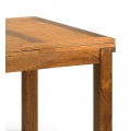 Masívny rozkladací jedálenský stôl Star z dreva mindi hnedej farby 180cm