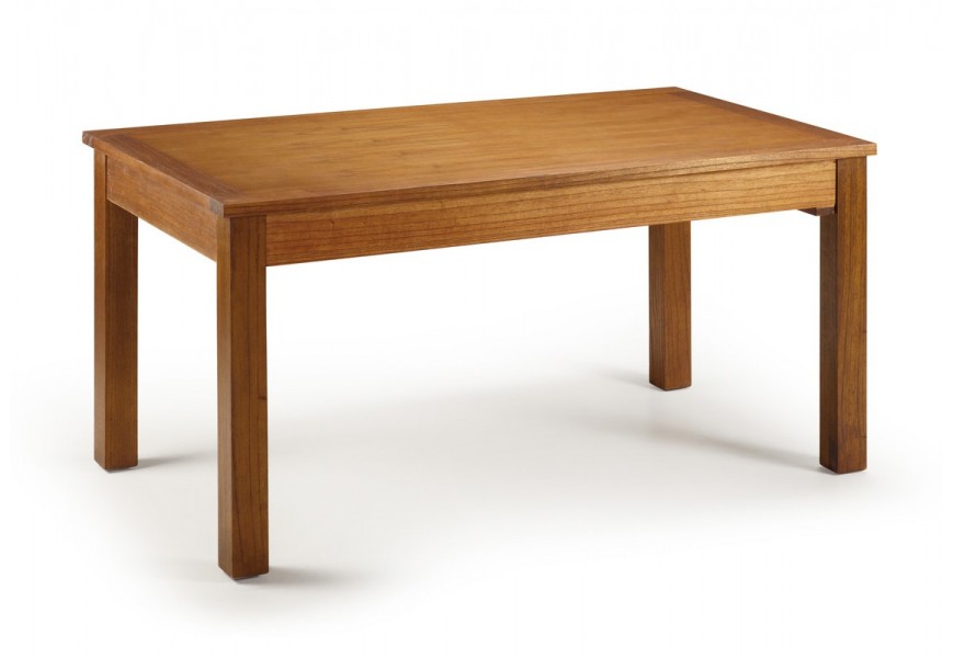 Klasický obdĺžnikový jedálenský stôl Star z masívneho dreva mindi hnedej farby