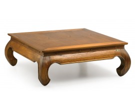 Luxusný konferenčný stolík Star z dreva mindi štvorcového tvaru 100cm