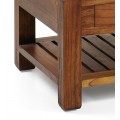 Masívny konferenčný stolík Star z dreva mindi so zásuvkou 60cm