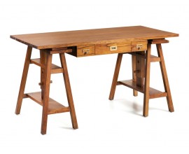 Klasický drevený písací stôl Star s výškovo nastaviteľným mechanizmom 152cm