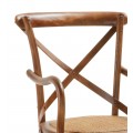 Masívna elegantná stolička Star s opierkami a čalúnením 90cm