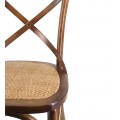 Klasická drevená stolička Star z masívneho dreva s čalúnením 86cm