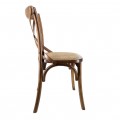 Klasická drevená stolička Star z masívneho dreva s čalúnením 86cm