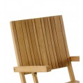 Dizajnová stolička z teakového dreva 