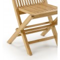 Štýlová záhradná skladacia stolička z teakového dreva Jardin
