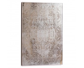 Orientálny zrkadlový obraz Rosende v odtieňoch striebornej farby  92cm