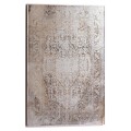 Obdĺžnikový zrkadlový obraz Rosende v odtieňoch striebornej farby  v orientálnom štýle s nádychom vintage