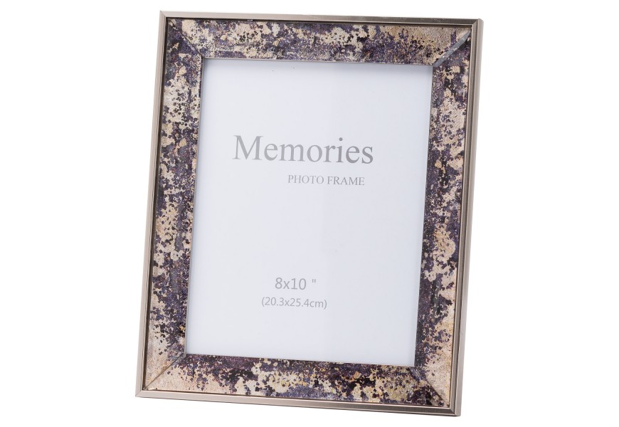 Exkluzívny moderný fotorámik Guntis I z vrstveného skla v bronzovo-čiernej farbe