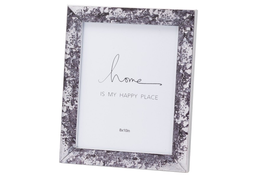 Moderný luxusný fotorámik Guntis II z vrstveného skla so štýlovým efektom v bielej a čiernej farbe