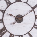 Industriálne nástenné hodiny Portada z dreva a kovu 68cm 