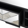 Art-deco luxusný zrkadlový TV stolík Farian 120cm