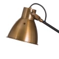 Industriálna polohovateľná pracovná lampa Osebe v zlato-čiernom prevedení 68cm