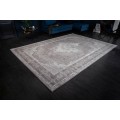 Luxusný sivý vzorovaný orientálny koberec Caubbar I s vintage efektom
