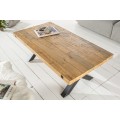 Industriálny jedálenský stôl Freya z masívneho dreva s čiernymi nohami z kovu 120cm