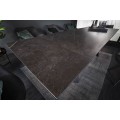 Moderný rozkladací keramický jedálenský stôl Epinal v tmavo sivej grafitovej farbe s kovovou konštrukciou 260cm