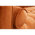 Moderná art-deco rohová sedačka Velluto Mandarin zo zamatu 260cm