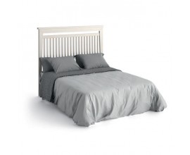 Moderná masívna posteľ Sajonia s čalúnenou podstavou na matrac 135/150/180cm