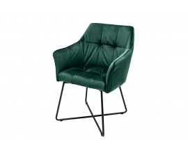 Dizajnová stolička Armlehne zamatová hnedá, zelená, tyrkysová