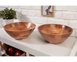 Masívne dekoračné misy Wells z akáciového dreva 30cm