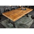 Industriálny jedálenský stôl Machine z mangového masívneho dreva 200cm