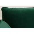Retro zamatová zelená sedačka Ribble na nožičkách 210cm